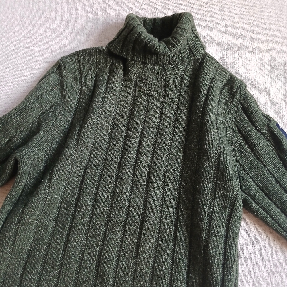 a&f ♡ 90s lambswool blend sweater vintage abercrombie and fitch large y2k green - Picture 2 of 9